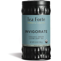 Tea Forte Invigorate Organic Green Tea With Beetroot, Ginger, Ginseng And Matcha Powder, Makes 35-50 Cups, 3.53 Ounce Loose Leaf Tea Canister