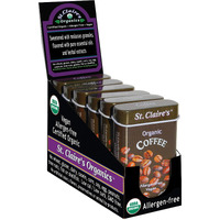 St. Claire's Organic Herbal Pastilles, (Coffee, 1.5 Ounce Tin, Pack Of 6) | Gluten-Free, Vegan, Gmo-Free, Plant-Based, Allergen-Free | Made In Our Allergen-Free Facility