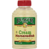 Beaver Brand Cream Style Horseradish, 12-Ounce Squeezable Bottles (Pack Of 6)