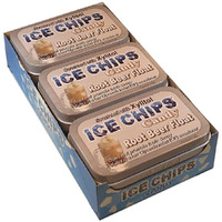 Ice Chips Xylitol Candy Tins 10.56 Oz Total (Root Beer Float, 6 Pack); Low Carb, Gluten Free - Includes Band As Shown