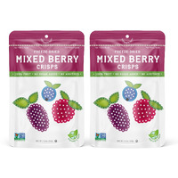 Natures Turn Freeze-Dried Fruit Snacks, Mixed Berry Crisps, Pack Of 2 (1.2 Oz Each)