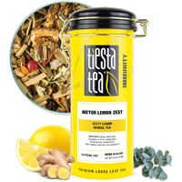 Tiesta Tea - Meyer Lemon Zest | Zesty Lemon Herbal Tea | Premium Loose Leaf Tea Blend | Non-Caffeinated Herbal Tea | Make Hot Or Iced & Up To 50 Cups - 4 Oz Refillable Tin Can