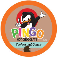 Pingo Hot Chocolate Pods For Keurig K-Cup Brewers, Cookies And Cream 40 Count