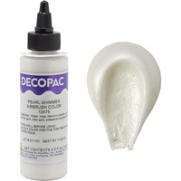 Decopac Premium Airbrush Color, Pearl Shimmer, Edible Airbrush Paint For Decorating Cakes, Cupcakes, And Cookies, Food Coloring, 4Oz