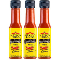 Mexico Lindo Chile De Arbol Hot Sauce Ingredients | 12,190 Scoville Level | Classic Flavor | 5 Fl Oz Bottles (Pack Of 3)