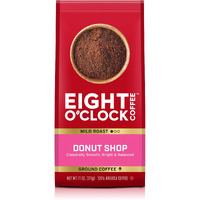 Eight O'Clock Coffee Donut Shop, 11 Ounce (Pack Of 1), Mild Roast 100% Arabica Ground Coffee, Kosher Certified