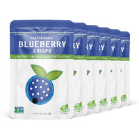 Nature's Turn Freeze-Dried Fruit Snacks, Blueberry Crisps, Pack Of 6 (1.2 Oz Each)