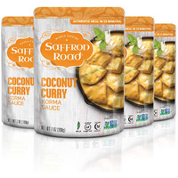 Saffron Road Simmer Sauce Coconut Curry - Non-Gmo, Gluten-Free, Halal, Kosher (7 Ounce (Pack Of 4))