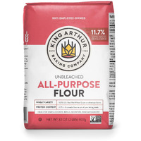 King Arthur, All Purpose Unbleached Flour, Non-Gmo Project Verified, Certified Kosher, No Preservatives, 2 Pounds (Pack Of 12)