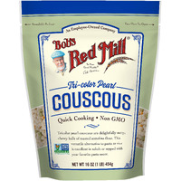 Bob's Red Mill Tri-Color Pearl Couscous, Quick Cooking - 1 Pound (Pack Of 4) - Non-Gmo, Vegan, Israeli Couscous