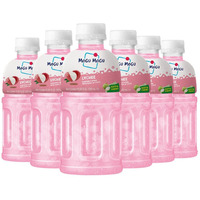 Mogu Mogu Fruit Juice Lychee Juice (6 Packs) Delicious Fruit Juice For Kids. Kids Juice With Nata De Coco, Coconut Jelly. Juices Bottles Made For Adults And Kids Ready To Drink Juices