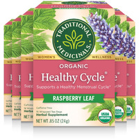 Traditional Medicinals Tea, Organic Healthy Cycle, Supports Healthy Menstrual Cycles, 96 Tea Bags (6 Pack)