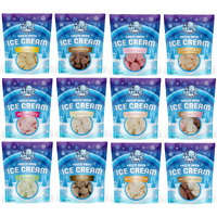 Arctic Farms Freeze Dried Ice Cream That Does Not Melt (Variety Pack Of 12 Flavors)