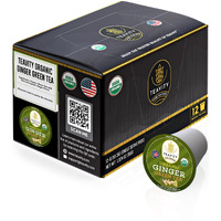 Organic Ginger Green Tea Pods For Keurig By Teavity (12 Tea Pods)