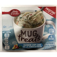 Betty Crocker Baking Mug Treats Rainbow Chip Cake Mix With Rainbow Chip Frosting, 13.9 Oz(Us) (1)