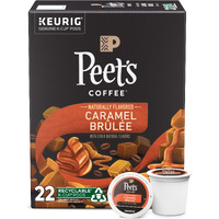 Peet's Coffee Flavored K-Cup Pods, Caramel Brvlve (22 Count) Single Serve Pods Compatible With Keurig Brewers