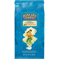 Kauai Coffee Vanilla Macadamia Nut, Medium Roast - Ground Coffee, 24 Oz Package