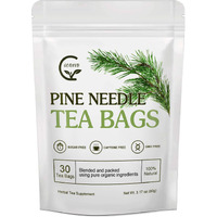 Organic Pine Needle Tea Bags - 100% Pure Natural Dried Pine Needles Herbal Tea, Effectively Antioxidant & Immune Support, Caffeine Free, 30 Tea Bags