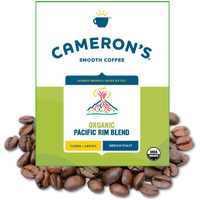 Cameron's Coffee Organic Pacific Rim Blend Whole Bean Coffee, Medium Roast, 100% Arabica, Bulk, 4-Pound Bag, (Pack Of 1)