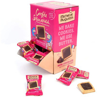 Michel Et Augustin Changemaker Chocolate Cookie Squares, Dark Chocolate & Sea Salt Cookies Gift Basket, Bulk Snacks, Chocolate Gift Box, 40 Cookies