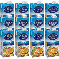 College Inn Unsalted Chicken Stock, 12 Pack, 32 Oz Carton