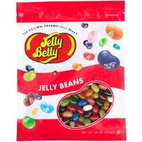 Jelly Belly Fruit Bowl 16 Flavors Jelly Beans - 1 Pound (16 Ounces) Resealable Bag - Genuine, Official, Straight From The Source