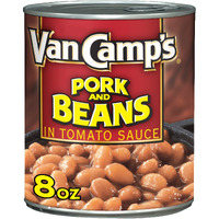 Van Camp's Pork And Beans, Canned Beans, 8 Oz (Pack Of 24)