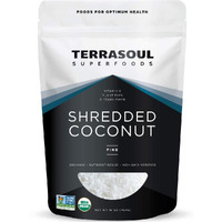 Terrasoul Superfoods Organic Coconut Flakes, 16 Oz - Finely Shredded | Macaroon Cut