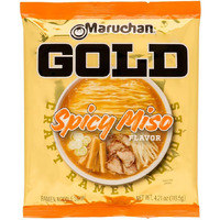 Maruchan Gold Spicy Miso Craft Ramen Noodles, Restaurant Quality Instant Ramen, 4.21 Oz, 5 Count
