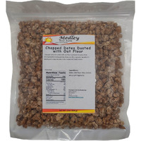 Medley Hills Farm Chopped Dates Dusted With Oat Flour | No Added Sugar | Resealable Bag | 2 Lbs