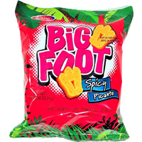 Holiday Big Foot, The Giant Cheese Snack, Spicy, 25G. (Pack Of 12)