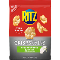 Ritz Crisp And Thins Cream Cheese And Onion Chips, 7.1 Oz