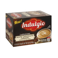 Indulgio 72 Count K-Cups (White Chocolate Caramel Cappuccino) (Compatible With 2.0 Keurig Brewers)
