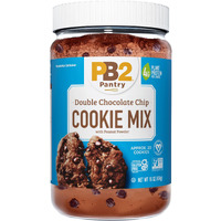 Pb2 Pantry Double Chocolate Chip Cookie Mix - 16Oz Jar | Certified Vegan, Gluten Free, Non-Gmo, 4G Plant Protein Per Cookie