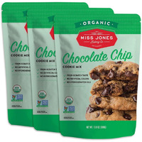 Miss Jones Baking Organic Cookie Mix, Non-Gmo, Vegan-Friendly, Packed With Morsels: Sea Salt Chocolate Chip (Pack Of 3)