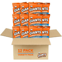 Giants Pumpkin Seeds, Roasted And Salted 5.15 Oz. (Package Of 12)