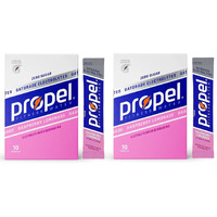 Propel Powder Packets, Raspberry Lemonade With Electrolytes, Vitamins And No Sugar, 20 Count (Pack Of 2) - In Garizze Box