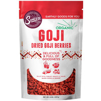 Suncore Foods Organic Dried Goji Berries, Gluten-Free, Non-Gmo, 8Oz (1 Pack)