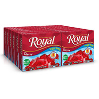 Royal Cherry Gelatin Dessert Mix, Sugar Free And Carb Free (12 - .32Oz Boxes)