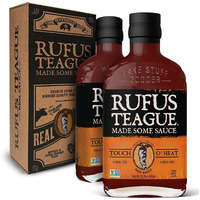 Rufus Teague - Touch O' Heat Bbq Sauce - Premium Barbecue Sauce - 15.25 Oz. Bottles - 2 Pack