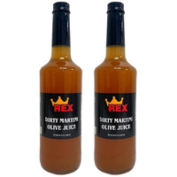 Rex Martini Olive Juice, 25.4 Oz (Pack Of 2) (Dirty)