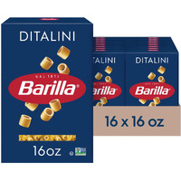 Barilla Ditalini Pasta, 16 Oz. Box (Pack Of 16) - Non-Gmo Pasta Made With Durum Wheat Semolina - Kosher Certified Pasta