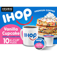 Ihop Vanilla Cupcake Artificially Flavored Keurig K-Cup Coffee Pods, 10 Ct Box