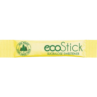 Ecostick Zero Calorie Sweetener Packets | Yellow Sucralose | 2000 Count | Gluten Free