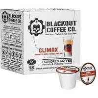 Blackout Coffee Climax Amaretto, Irish Cream & Kahlua Flavored Coffee Pods, Fresh Roasted In The Usa, K Cup Compatible, 18 Count Single-Serve Coffee Pods