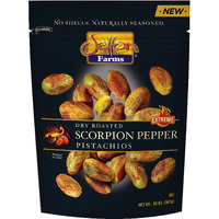 Setton Farms Pistachios, Scorpion Pepper Extreme Flavor Pistachios Value Bag, Naturally Seasoned, Dry Roasted No Shell Pistachios, Non-Gmo Project Verified, Gluten Free, Vegan, Kosher, 20 Oz