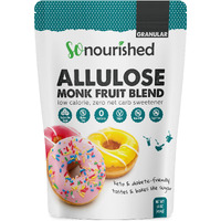 Monk Fruit Sweetener With Allulose Granular - 1:1 Sugar Substitute, Keto - 0 Calorie, 0 Net Carb, Non-Gmo (1 Lb / 16 Oz)