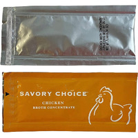Savory Choice Reduced Sodium Gluten-Free Chicken Broth Concentrate, Stock Concentrate Packets Of 40