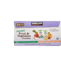 Kirkland Signature Organic Fruit & Vegetable Pouches, 3.2 Ounce (Pack Of 24) - Packaging May Vary