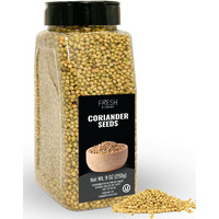 Fresh Finest Coriander Seeds Whole - Kosher, Natural And Freshly Packed Spices Best For Cooking And Food Flavoring 250G (8.81Oz)